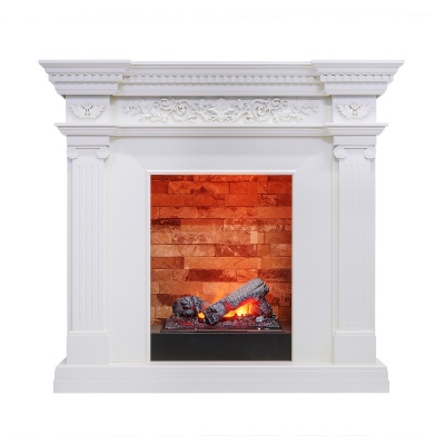 Каминокомплект Amalfi Cassette 400 Белый Каминокомплект Amalfi Cassette 400 Белый