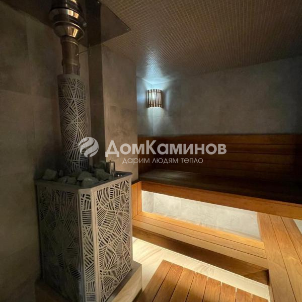 Русская баня с печью изистим и отделкой керамогранитом