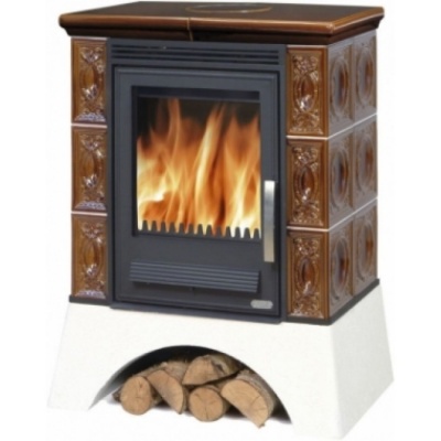 Печь-камин ABX Helvetia KPI, с теплообменником (коричневый)