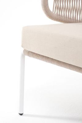 Диван 4SIS Милан 2-местный из роупа Цвет: белый, бежевый Диван 4SIS Милан 2-местный из роупа Цвет: белый, бежевый