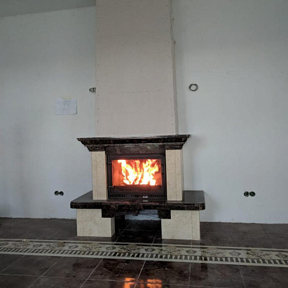 Облицовка Мадейра Кристина мрамор крема нова и имперадор дарк