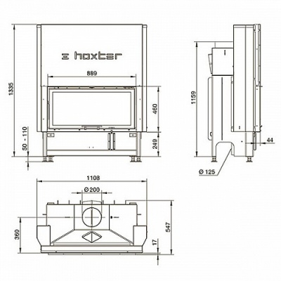 Каминная топка Hoxter HAKA 89/45h Каминная топка Hoxter HAKA 89/45h