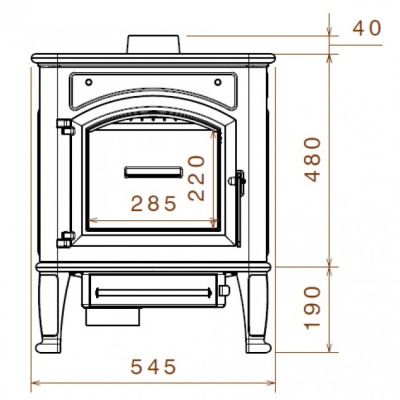 Отопительная печь Liseo Castiron LCI Premium Отопительная печь Liseo Castiron LCI Premium
