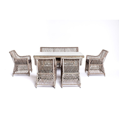 Обеденная группа 4SIS Катания на 6 персон Цвет: бежевый