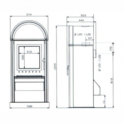Отопительная печь Supra Oslo 03 Отопительная печь Supra Oslo 03