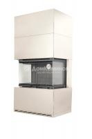 КАМИН РОДОС 800 СЛОНОВАЯ КОСТЬ черный шамот