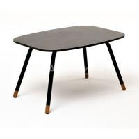 Журнальный стол 4SIS Верона 70 х 50 Цвет: черный муар, серый гранит