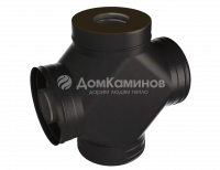 Сэндвич-четверник 90* К Grill'D AISI 430 0,8мм/ОС 0,5мм (D115/250) черный (порошковая краска)