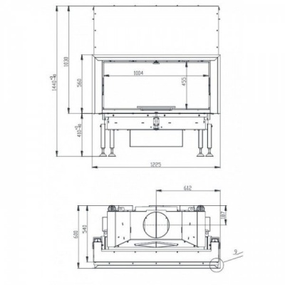 Каминная топка BeF Trend V12