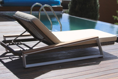 Шезлонг лежак Lite Teakman