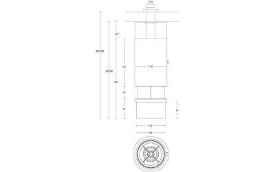 Каминная топка Piazzetta M 360 T ЦИЛИНДР Каминная топка Piazzetta M 360 T ЦИЛИНДР