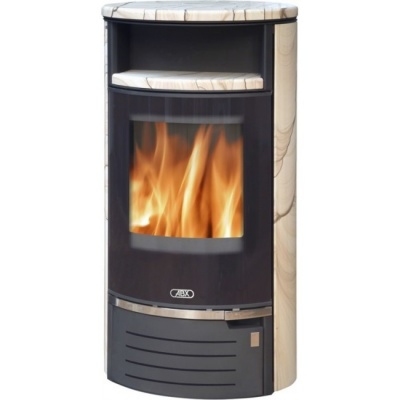 Печь-камин ABX Atlantik 7 III (черный, песчаник, с верхней плитой)