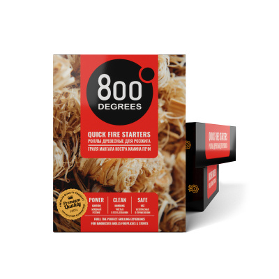Розжиг брикеты 800 Degrees Легкий розжиг, 64 плитки
