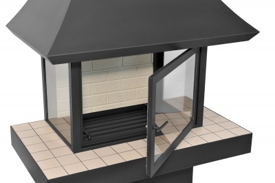 Стальной камин Fireline Onix