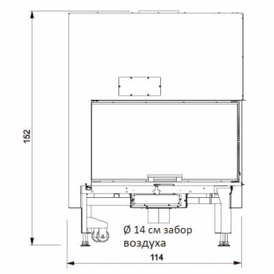 Каминная топка Edilkamin Windo2 95 sx Каминная топка Edilkamin Windo2 95 sx