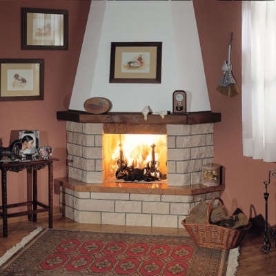 Каминная облицовка Palazzetti Andria, угловая Каминная облицовка Palazzetti Andria, угловая