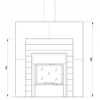 Каминная облицовка Palazzetti Berlino Каминная облицовка Palazzetti Berlino