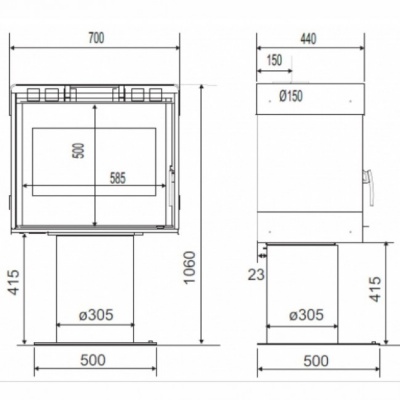 Отопительная печь Supra ROCKATAN 01 N