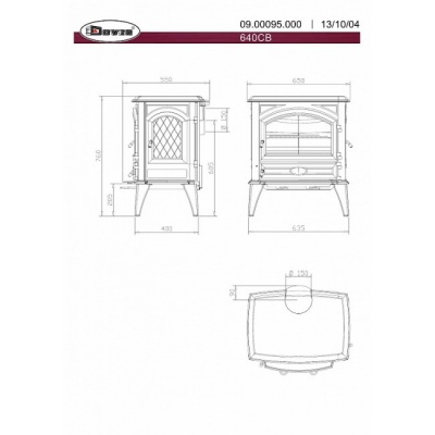 Печь-камин Dovre 640CB Печь-камин Dovre 640CB