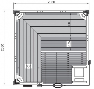 Сауна Премиум 12