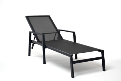 Шезлонг 4SIS Парма Цвет: темно-серый (RAL7024) муар, темно-серый Шезлонг 4SIS Парма Цвет: темно-серый (RAL7024) муар, темно-серый