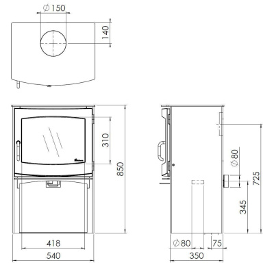 Печь Dik Geurts Ivar 8 Store