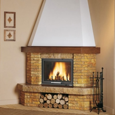 Каминная облицовка Palazzetti Valtellina, угловая Каминная облицовка Palazzetti Valtellina, угловая