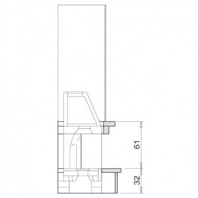 Каминная облицовка Palazzetti Salonicco dx Каминная облицовка Palazzetti Salonicco dx