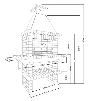 Кирпичное камин АРИСТОКРАТЪ 798 Кирпичное камин АРИСТОКРАТЪ 798