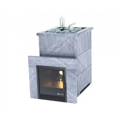 Печь для бани ИзиСтим Анапа в кожухе из талькохлорита с открытым верхом сталь AISI 430 Печь для бани ИзиСтим Анапа в кожухе из талькохлорита с открытым верхом сталь AISI 430