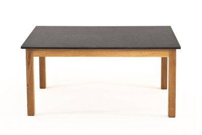 Журнальный столик 4SIS Канны из HPL 90х60х40, Основание дуб, цвет столешницы серый гранит