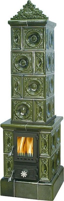 Печь-камин ABX VALDEK (зеленый)