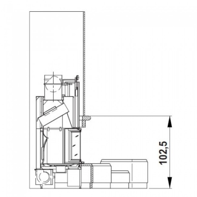 Каминная облицовка Palazzetti Las Vegas, Emperador Каминная облицовка Palazzetti Las Vegas, Emperador