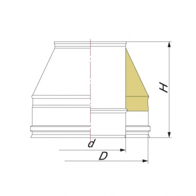 Конус "Факел" Вулкан V50R D300/400, нерж 321/304