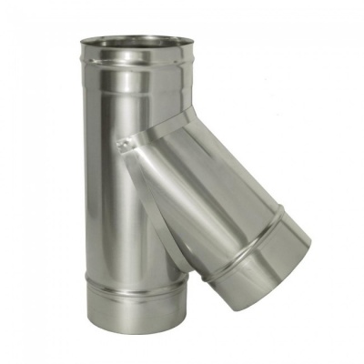 Тройник Дымок 0.8 мм, 45, d=200 мм