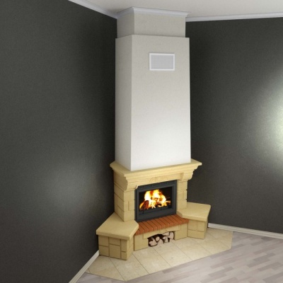 Каминная облицовка Supra-Russia BOLERO SR, с каменной балкой, универсальная Каминная облицовка Supra-Russia BOLERO SR, с каменной балкой, универсальная