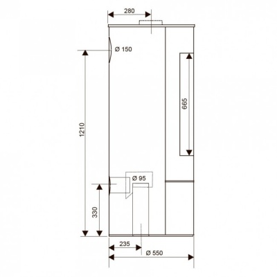 Отопительная печь Supra Maud