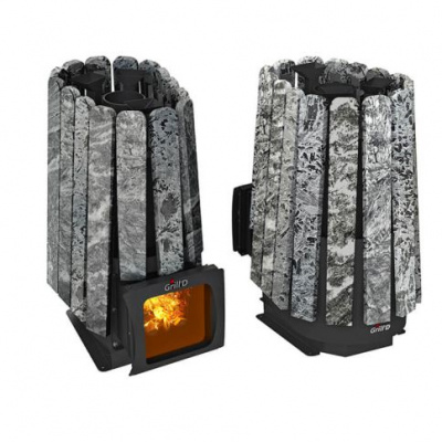 Банная печь Grill’D Cometa 350 Vega Short Window Max Stone (серпентинит)