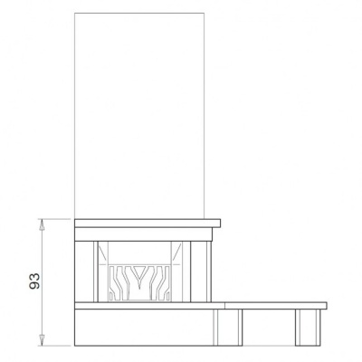 Каминная облицовка Palazzetti Salonicco dx Каминная облицовка Palazzetti Salonicco dx
