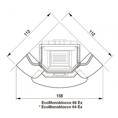 Каминная облицовка Palazzetti New Orleans, под Embl 64 exg Каминная облицовка Palazzetti New Orleans, под Embl 64 exg