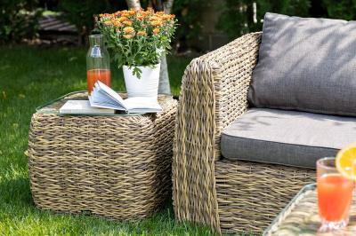 Кофейный столик 4SIS Кальяри (гиацинт) Цвет: соломенный Кофейный столик 4SIS Кальяри (гиацинт) Цвет: соломенный