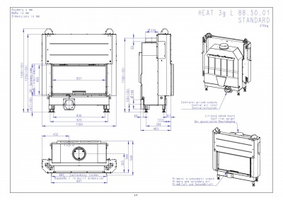 Каминная топка Romotop HEAT T 3G L 88.50.01 Каминная топка Romotop HEAT T 3G L 88.50.01