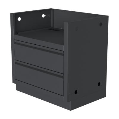 Тумба-основание гриля Bull Bison c 2-мя выдвижными ящиками Черная