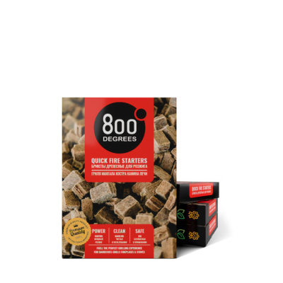 Брикеты для розжига 800 Degrees Легкий розжиг, 64 плитки