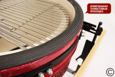 Керамический гриль Start Grill-18 PRO SE (45 см.), красный Керамический гриль Start Grill-18 PRO SE (45 см.), красный