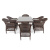 Обеденная группа 4SIS Амароне на 6 персоны Цвет: коричневый Обеденная группа 4SIS Амароне на 6 персоны Цвет: коричневый