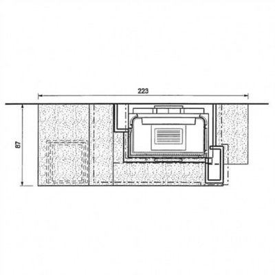Каминная облицовка Palazzetti Sirio sx Каминная облицовка Palazzetti Sirio sx