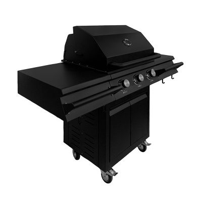 Газовый гриль B-Fire Bizon 3 (2 столика + тележка 60 см.), черный Газовый гриль B-Fire Bizon 3 (2 столика + тележка 60 см.), черный