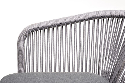 Обеденная группа 4SIS Малага 6-местная со стульями Марсель Цвет: белый, светло-серый, молочный