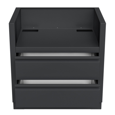 Тумба-основание гриля Bull Bison c 2-мя выдвижными ящиками Черная